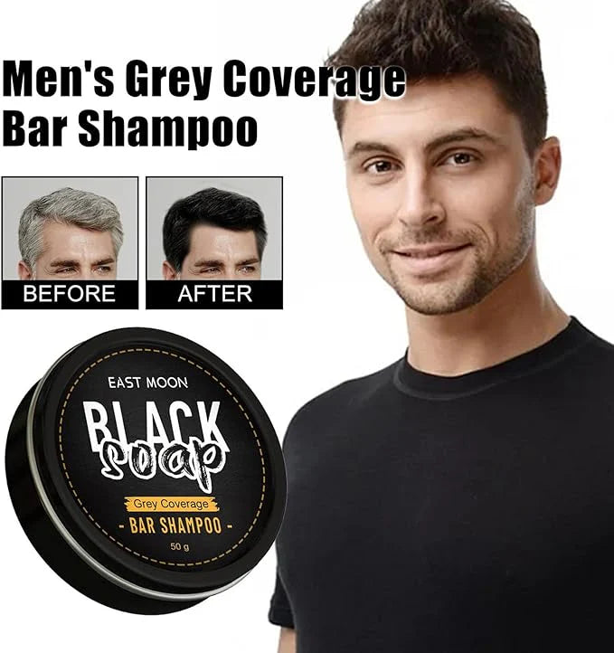 EAST MOON Organic Black Soap Shampoo Bar