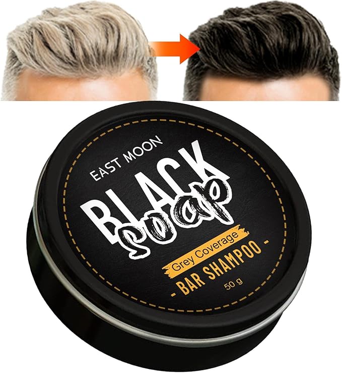EAST MOON Organic Black Soap Shampoo Bar
