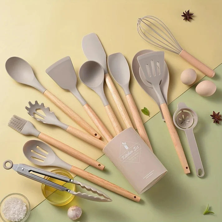 Kenaidi Premium Silicone Kitchen Utensil Set